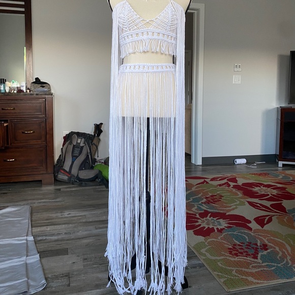 Handmade Macramé Dress Unique Small - Picture 17 of 17